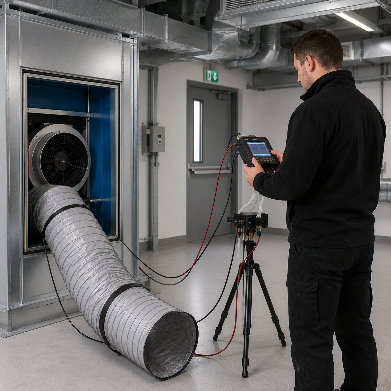 Ventilation testing equipment for UK building compliance
